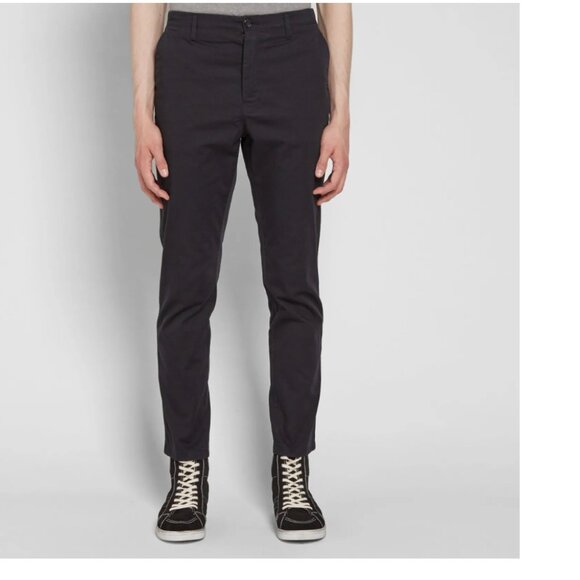 Acne Studios Ayan Satin Chino Pants – Black – Men's Size 26" - Picture 1 of 10